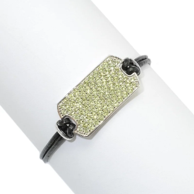 women men’s bracelets -925 Sterling Silver Peridot Bracelet