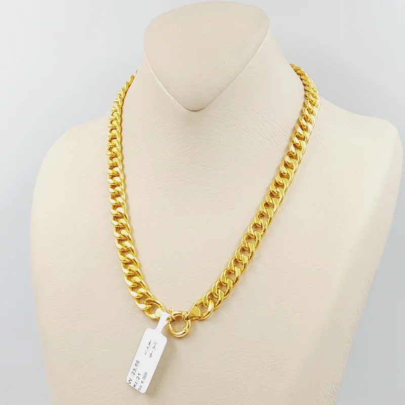 women classic pendant necklaces -Cuban Links Necklace