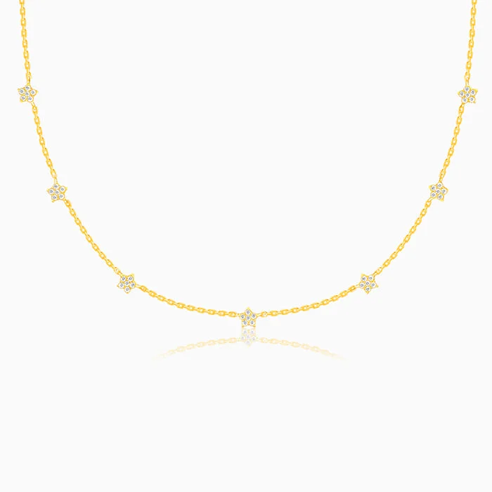 women beautiful necklaces -Anushka Sharma Golden Star Constellation Necklace