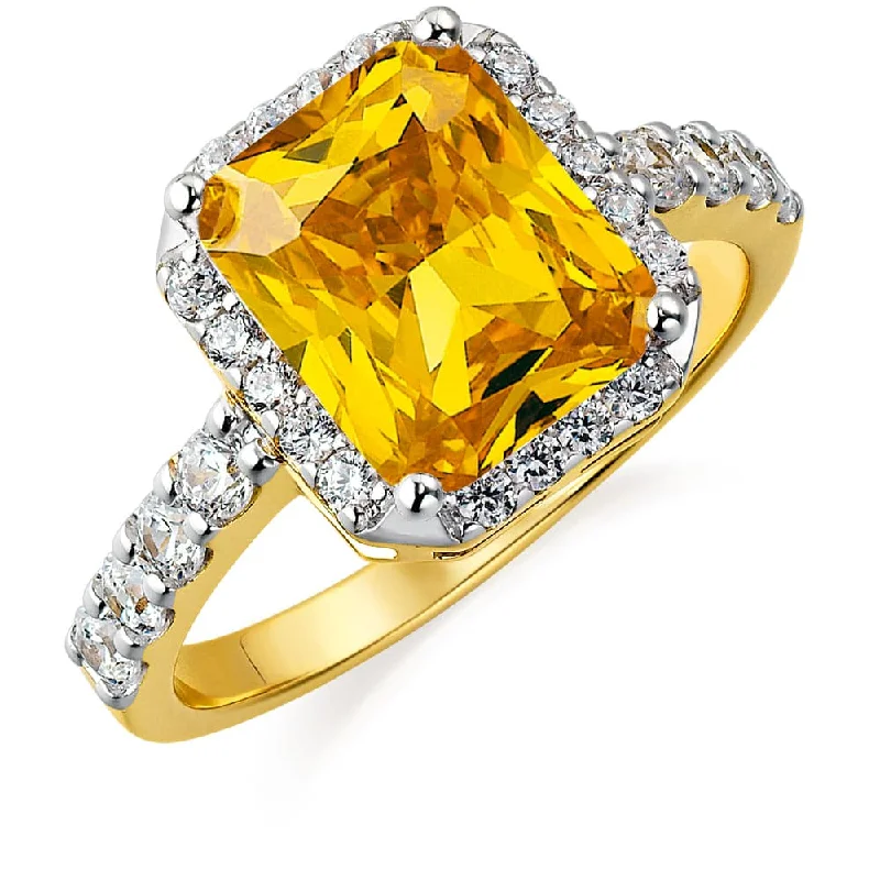 women affordable rings -Yellow Champagne Ring