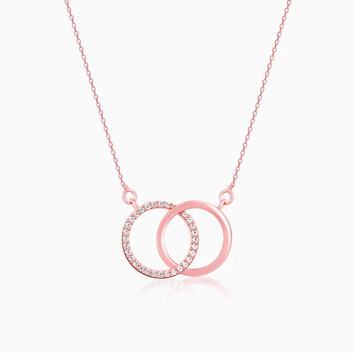 women radiant-cut necklaces -Rose Gold Alluring Necklace