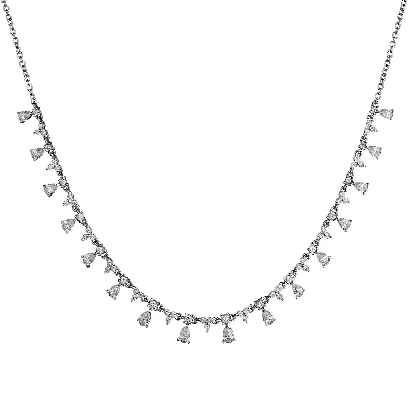 women radiant-cut necklaces -DIAMOND SPRINKLE NECKLACE