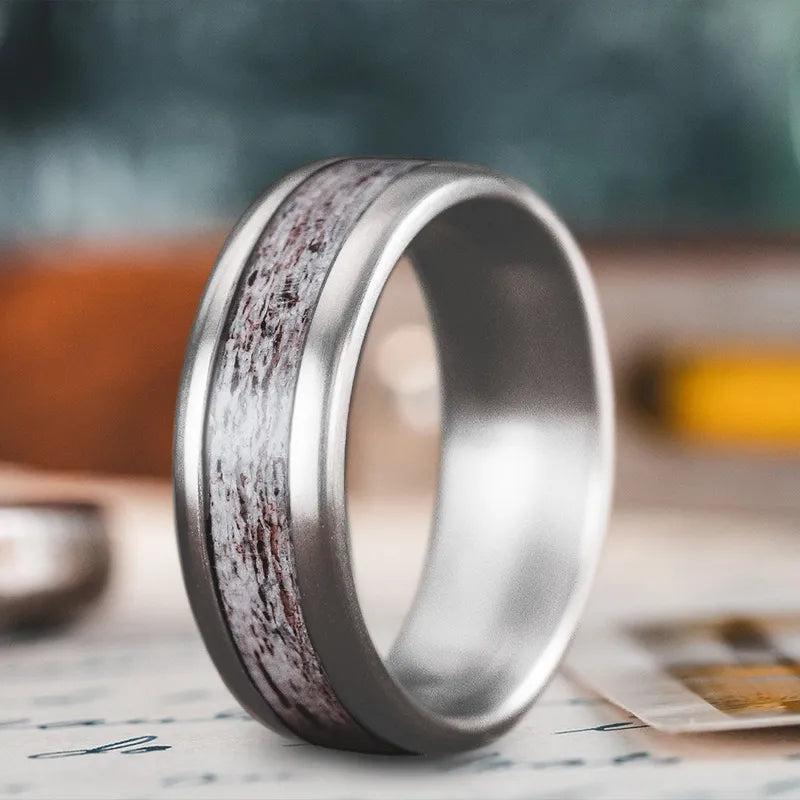 women unique wedding bands -Custom Design - Single Inlay Ring iD8G7Pa0ER6Lst7lOLuU2fvs