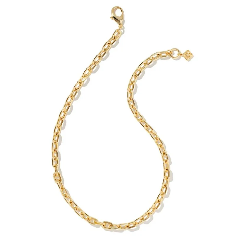 women dainty necklaces -Kendra Scott | Korinne Chain Necklace in Gold