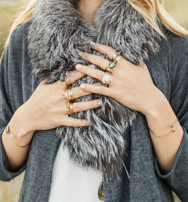 women platinum engagement rings -Torrey Ring in Labradorite