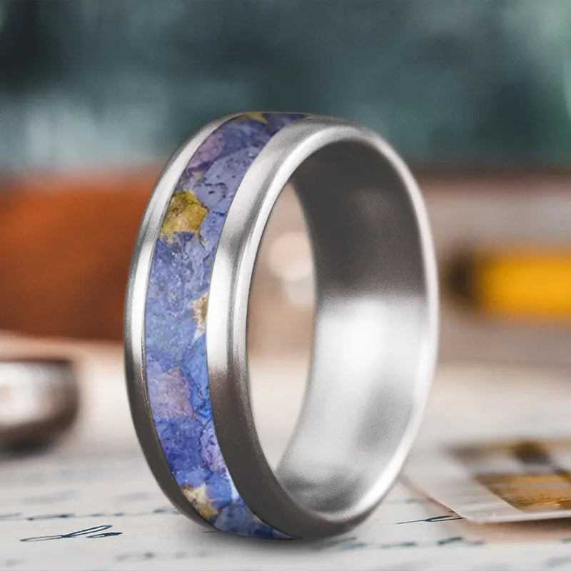 women unique wedding bands -Custom Design - Single Inlay Ring cbkWd9FQg86I47YdpUWJVwSo