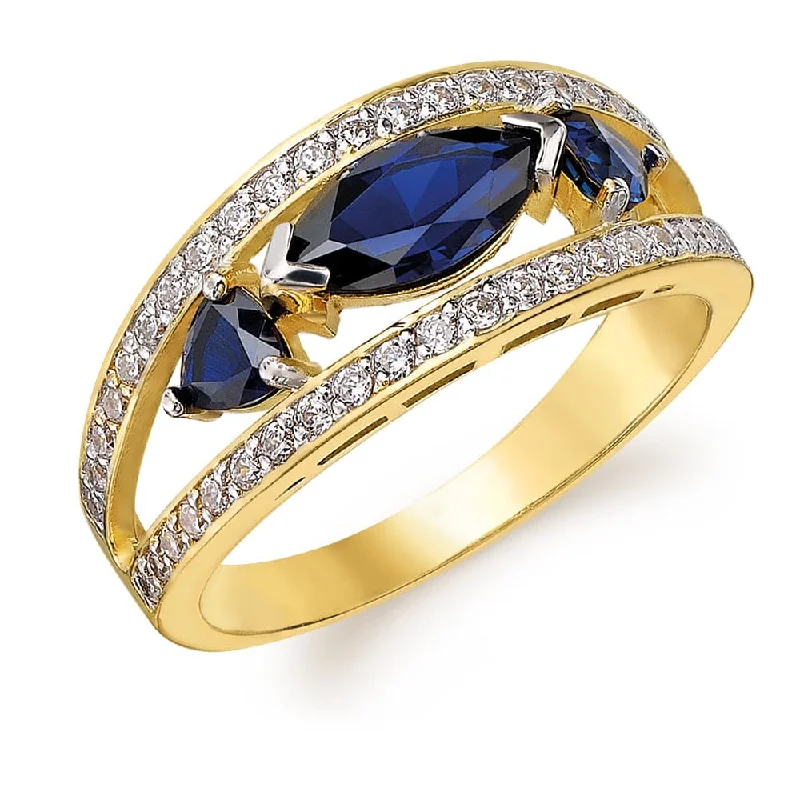 women luxury platinum rings -Tru-Sapphire Marquise  Ring