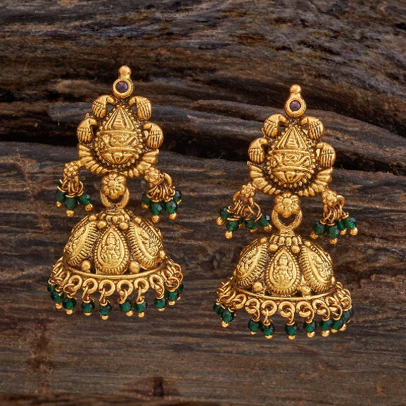 women designer earrings -Silver Temple Earring 174365