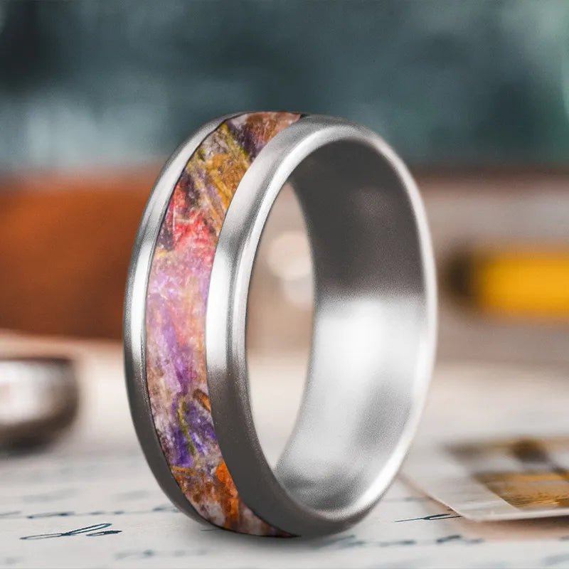 women men’s rings -Custom Design - Single Inlay Ring A_PqhkwixSFuw5eQ_HglXuTz