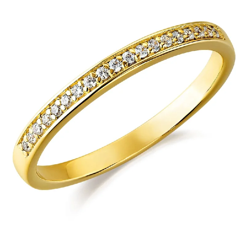 women solitaire rings -Delicately Beautiful Eternity Ring