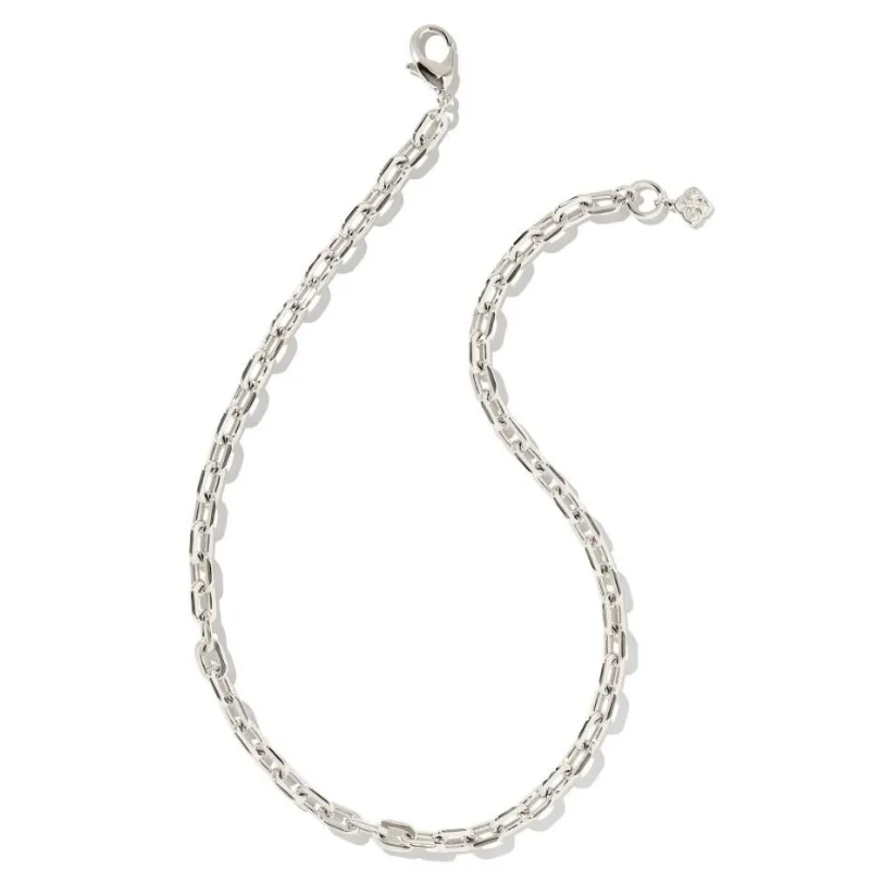 women anniversary necklaces -Kendra Scott | Korinne Chain Necklace in Silver