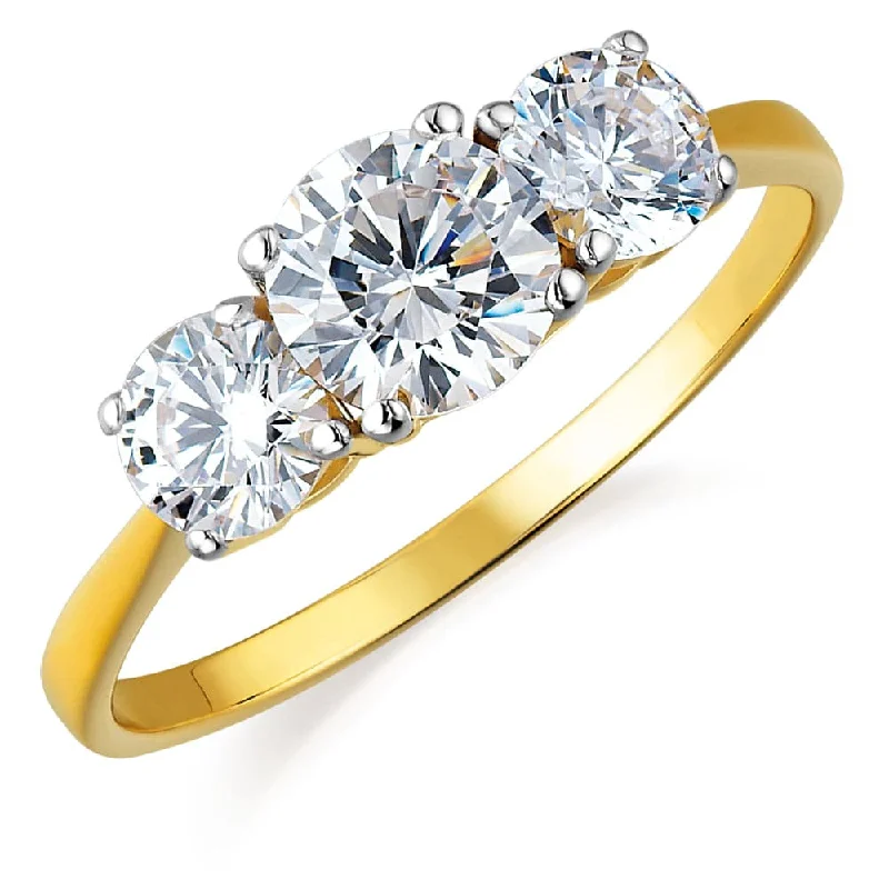 women diamond wedding rings -2 ct. t.w.  Ablaze Trilogy Ring