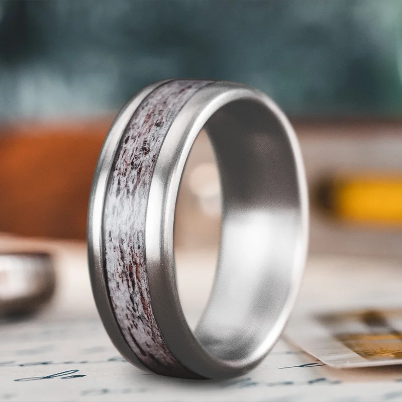 women stackable wedding bands -Custom Design - Single Inlay Ring l4EuHCkIoaLWCYbOnejq2W6-