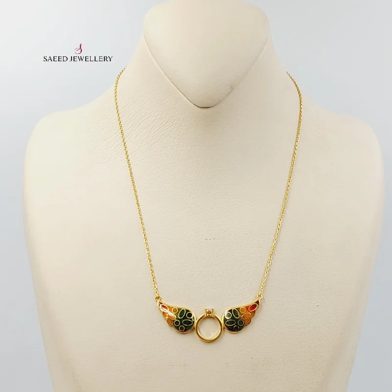 women delicate necklaces -Wings Necklace