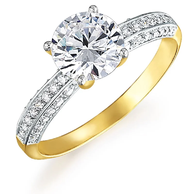 women contemporary rings -Dazzling Solitaire Ring