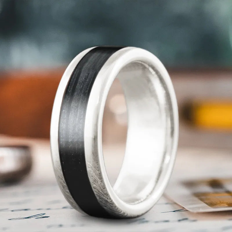 women high-quality rings -Custom Design - Single Inlay Ring rNOmoBH7IwuvNnZJW7XmtQzT