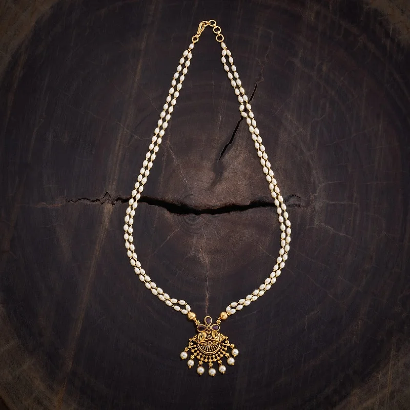 women pearl pendant necklaces -Antique Necklace 167739