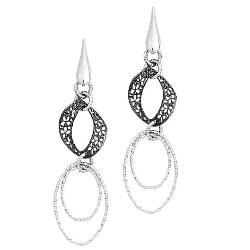 women dangle earrings -Sterling Silver Drop & Dangle Earrings