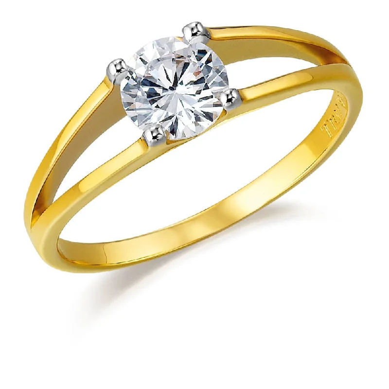 women unique engagement rings -Aphrodite Solitaire Ring