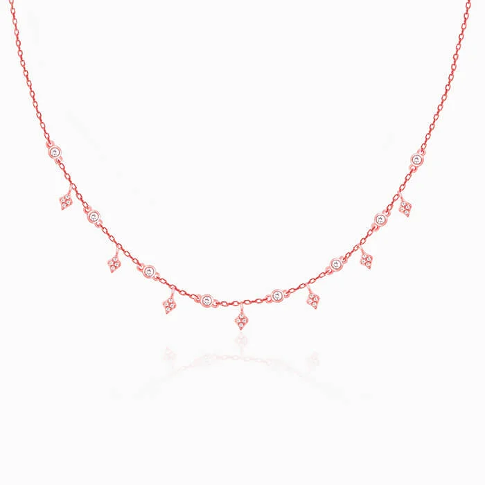 women romantic gift necklaces -Rose Gold Dreamland Necklace