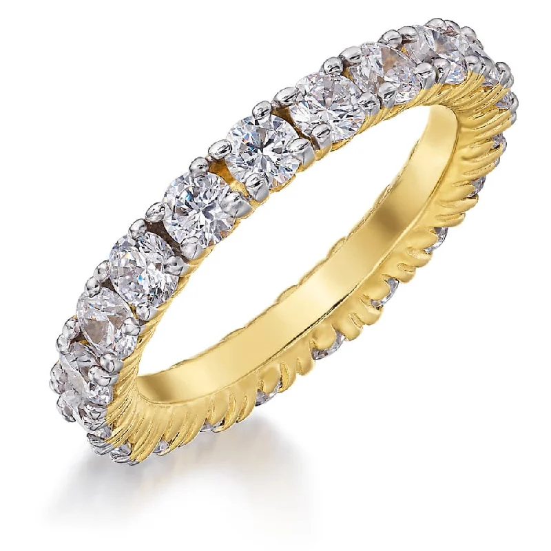 women engagement ring sets -Tulip Eternity Ring