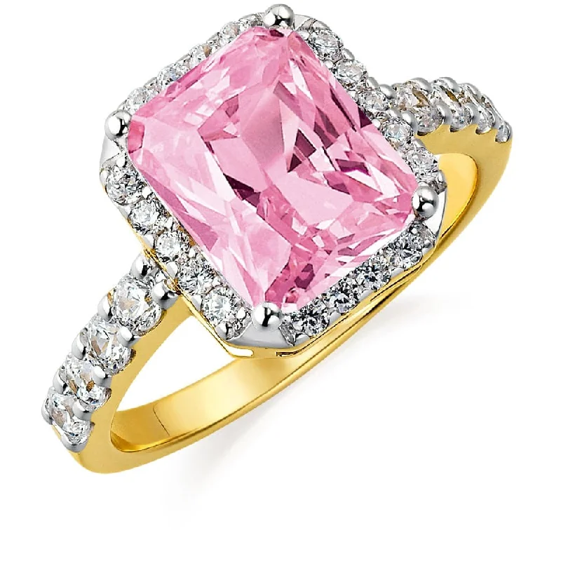 women chic rings -Pink Champagne Ring