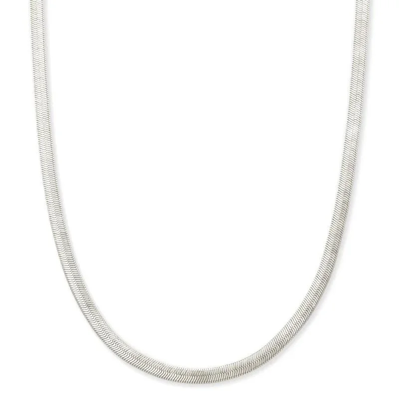 women modern necklaces -Kendra Scott | Kassie Chain Necklace in Silver