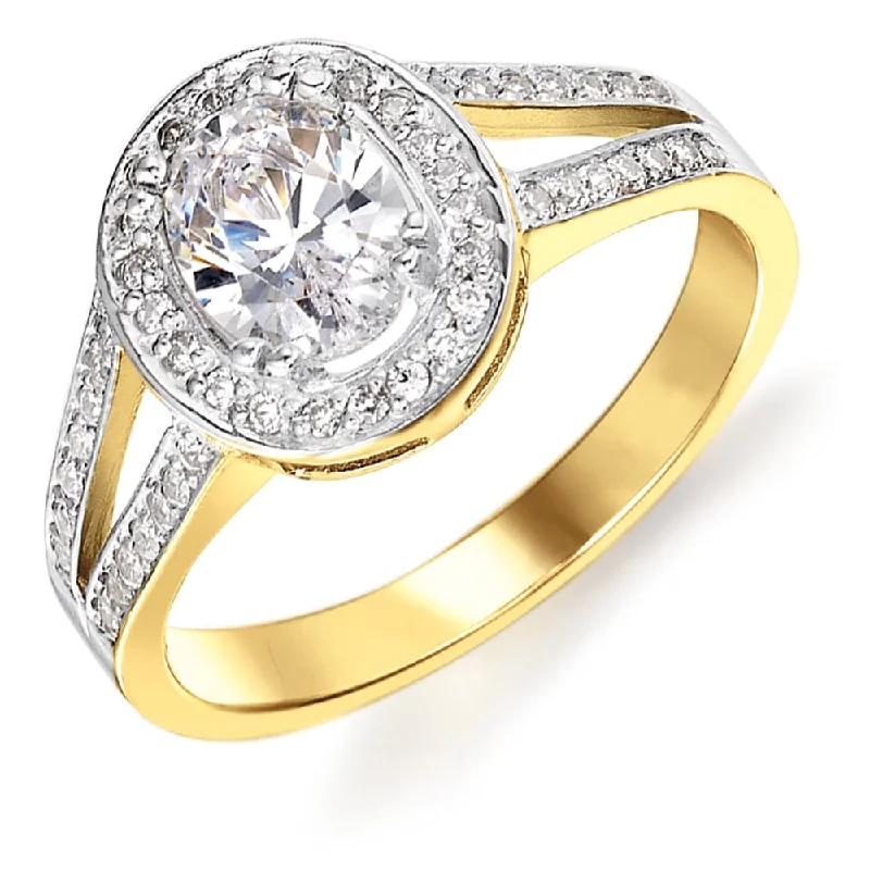 women luxury platinum rings -Anastasia Ring