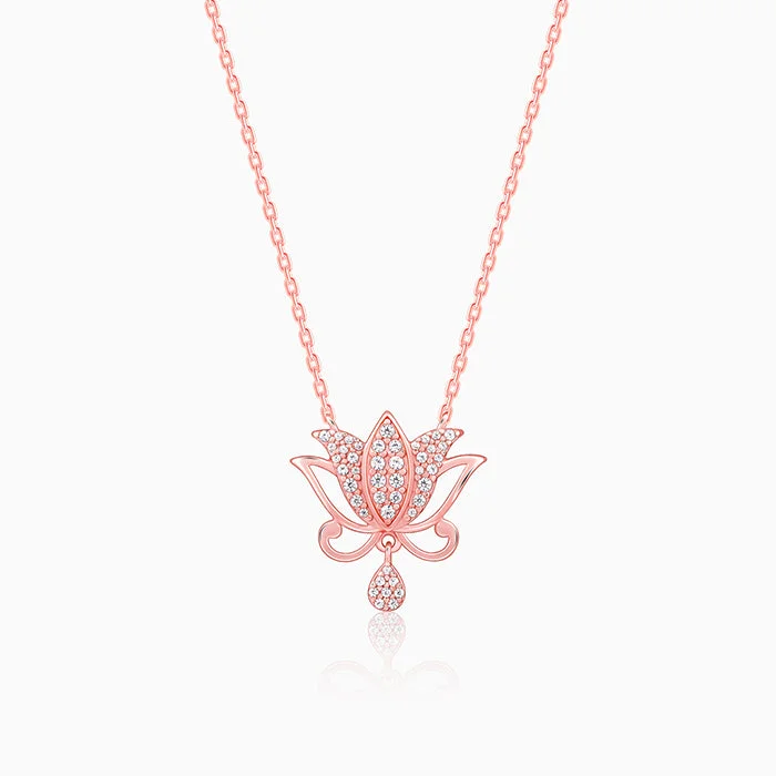 women simple chain necklaces -Rose Gold Salikan Necklace