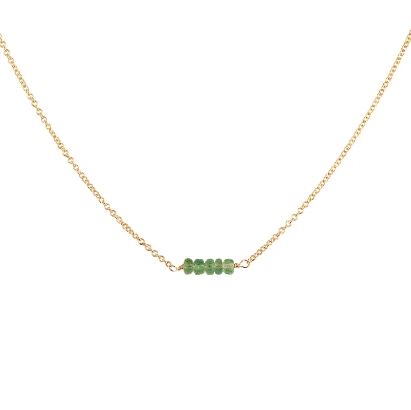 women nature-inspired necklaces -May Birthstone - Twig Necklace