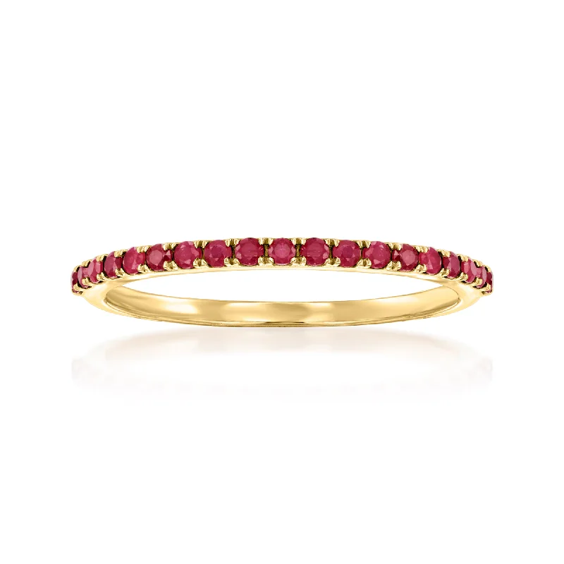 women antique engagement rings -Ross-Simons Ruby Ring in 14kt Yellow Gold