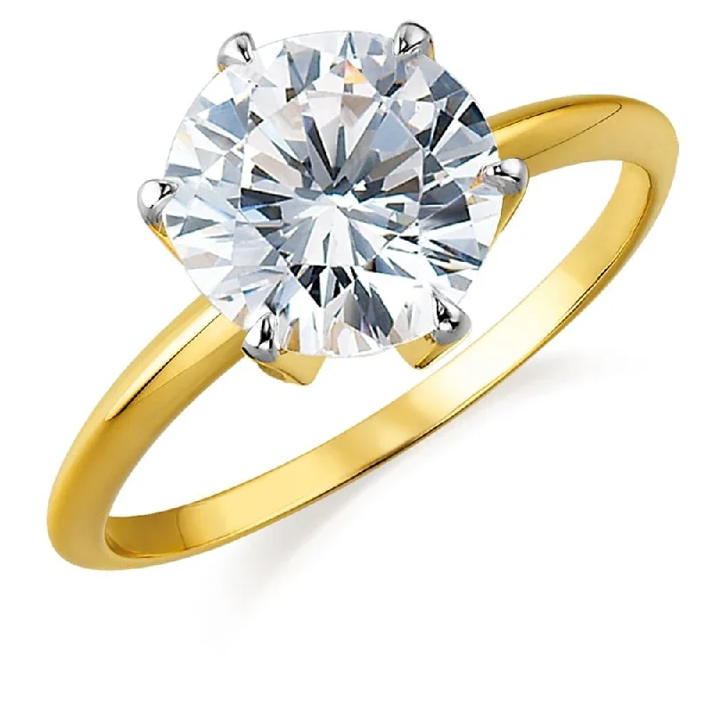 women statement rings -4 ct. Tiffany Style Solitaire Ring