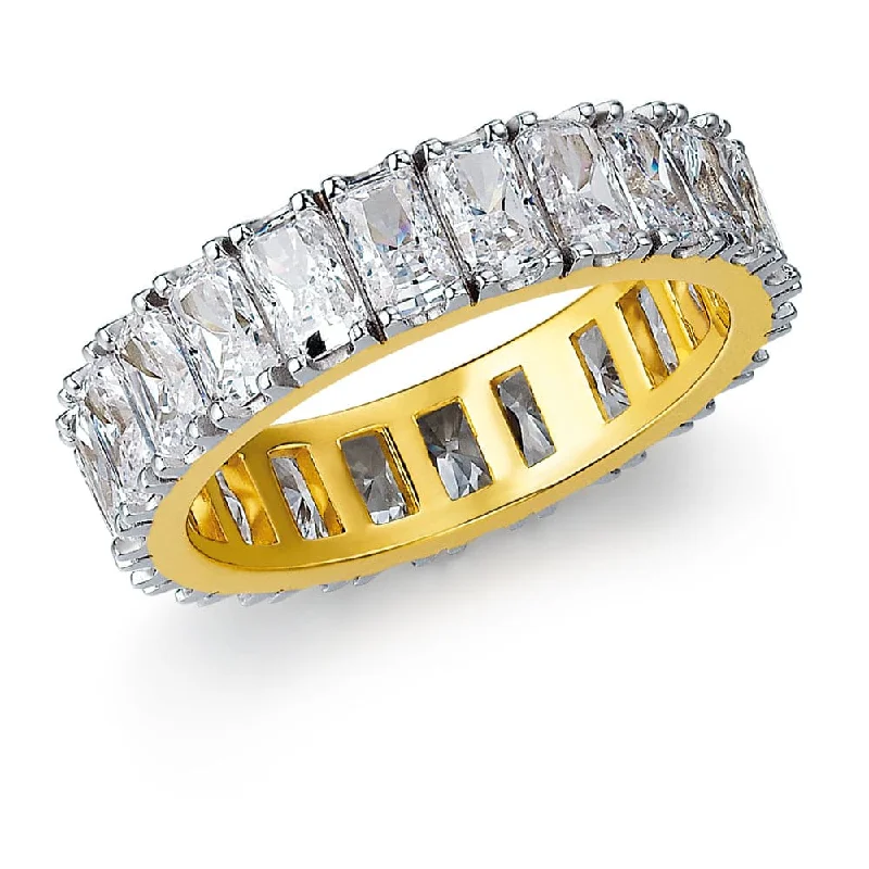 women classy rings -Radiant Cut Eternity Ring