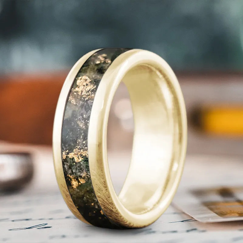 women personalized wedding rings -Custom Design - Single Inlay Ring s-whOVn-_5-pkDcZvTSP1OhU