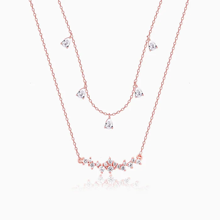 women ruby necklaces -Rose Gold Day Dream Necklace