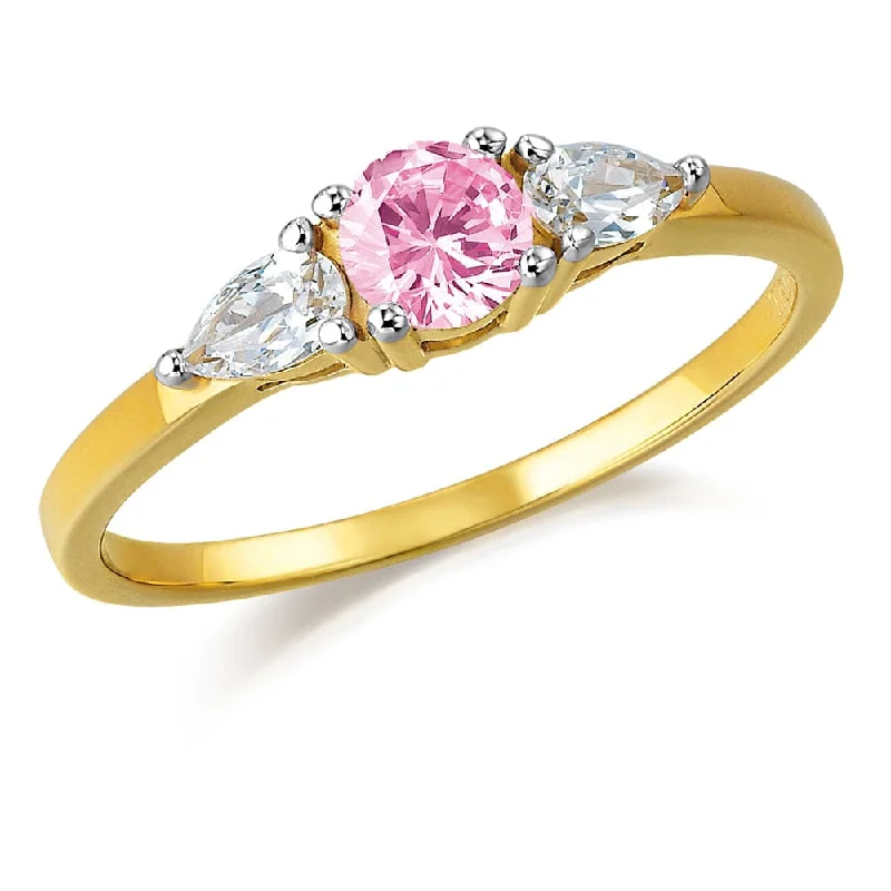 women men’s rings -Pink Katarina Ring