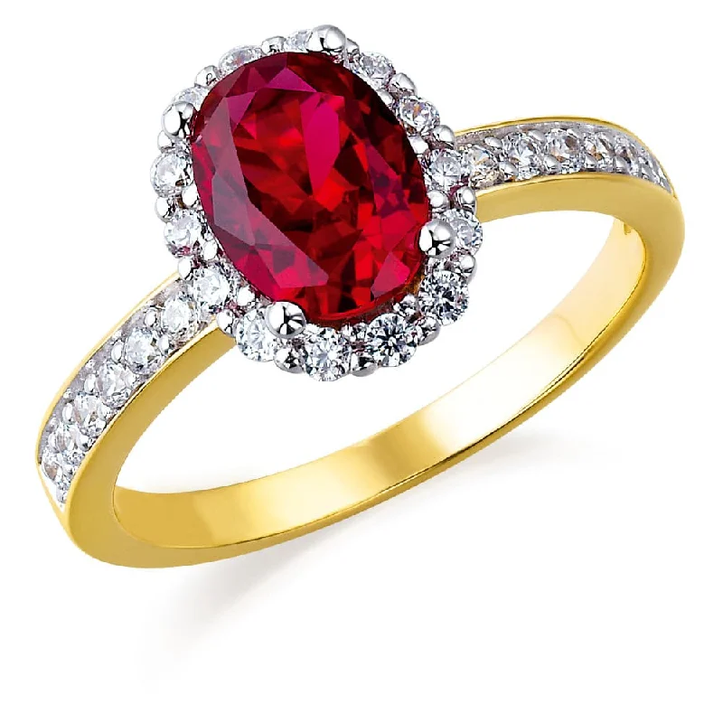 women vintage-inspired rings -Tru-Ruby Cincature Ring