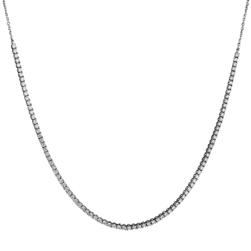 women trendy pendant necklaces -DIAMOND TENNIS NECKLACE