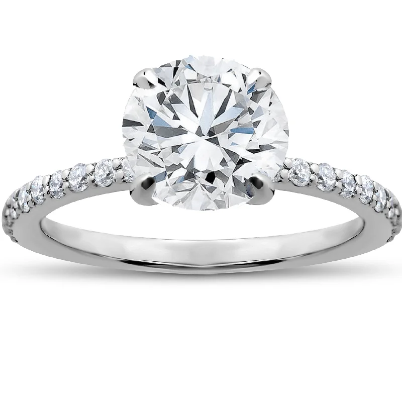 women bridal engagement rings -1 3/4 ct Lab Grown Diamond Sophia Engagement Ring 14k White Gold