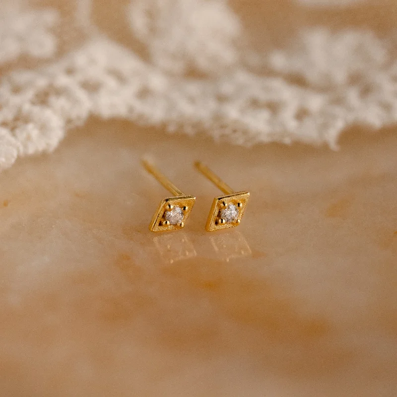 women fashion earrings -Ericka Diamond Studs