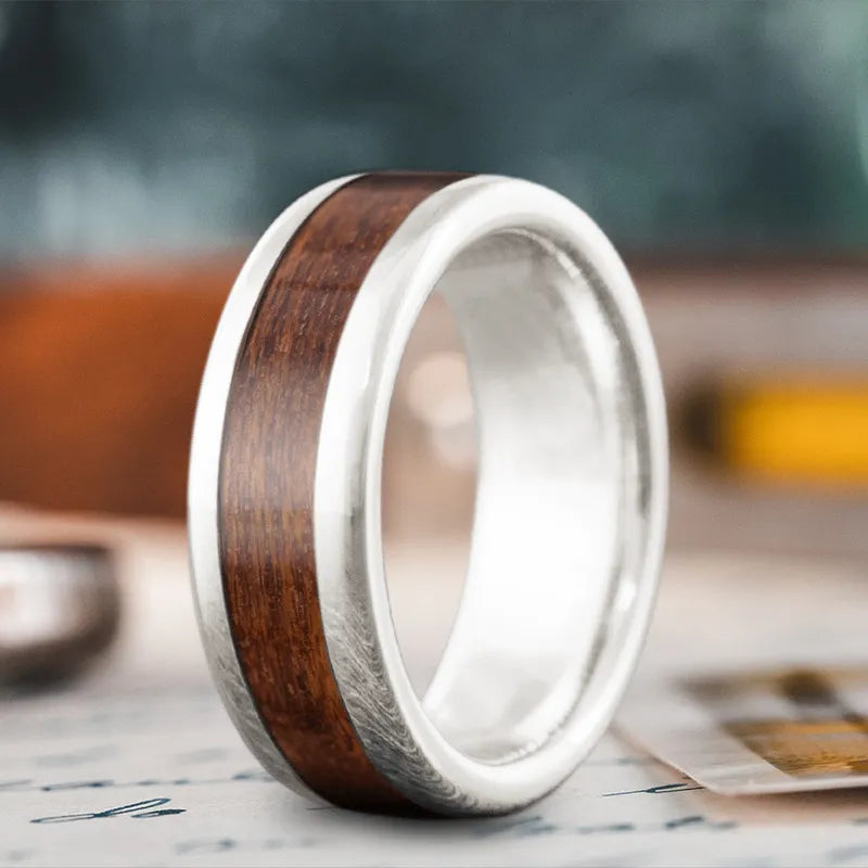 women minimalist wedding bands -Custom Design - Single Inlay Ring P9HfJdFUBMYkBfuRv3swYprP