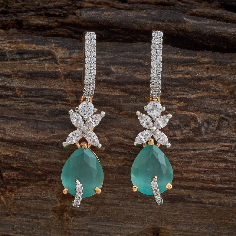 women silver earrings -Zircon Earring 178435