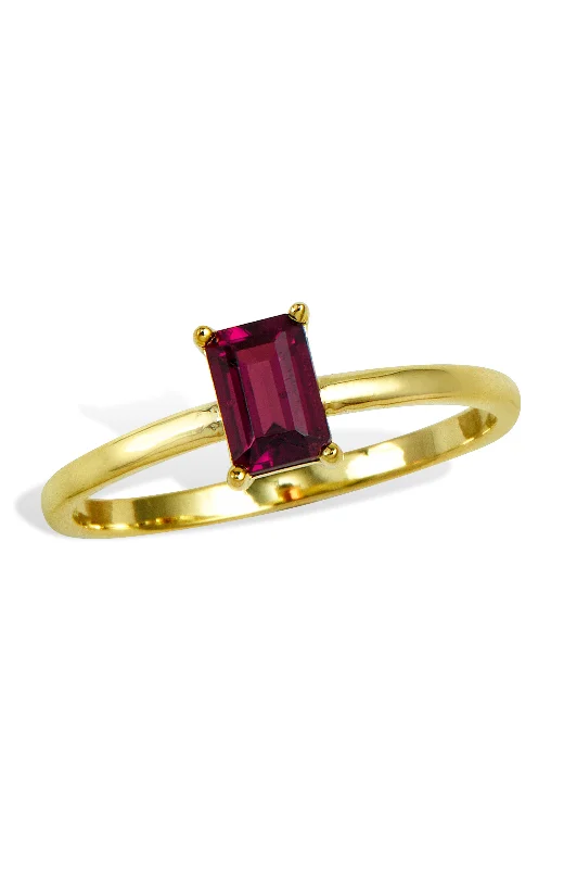 women heart-cut engagement rings -18K Gold Vemeil Birthstone Ring