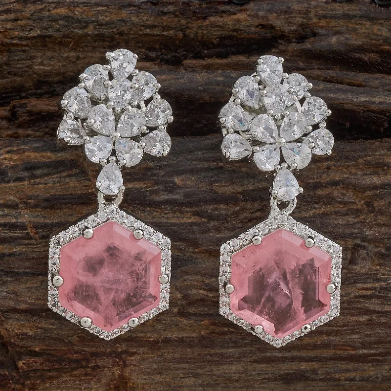 women high-end earrings -Zircon Earring 177209