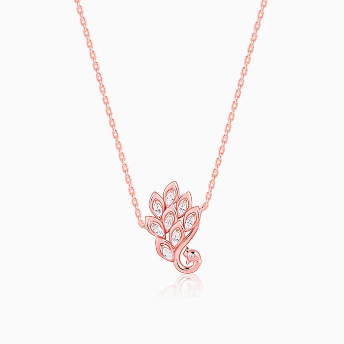 women vintage-inspired necklaces -Rose Gold Nemali Necklace