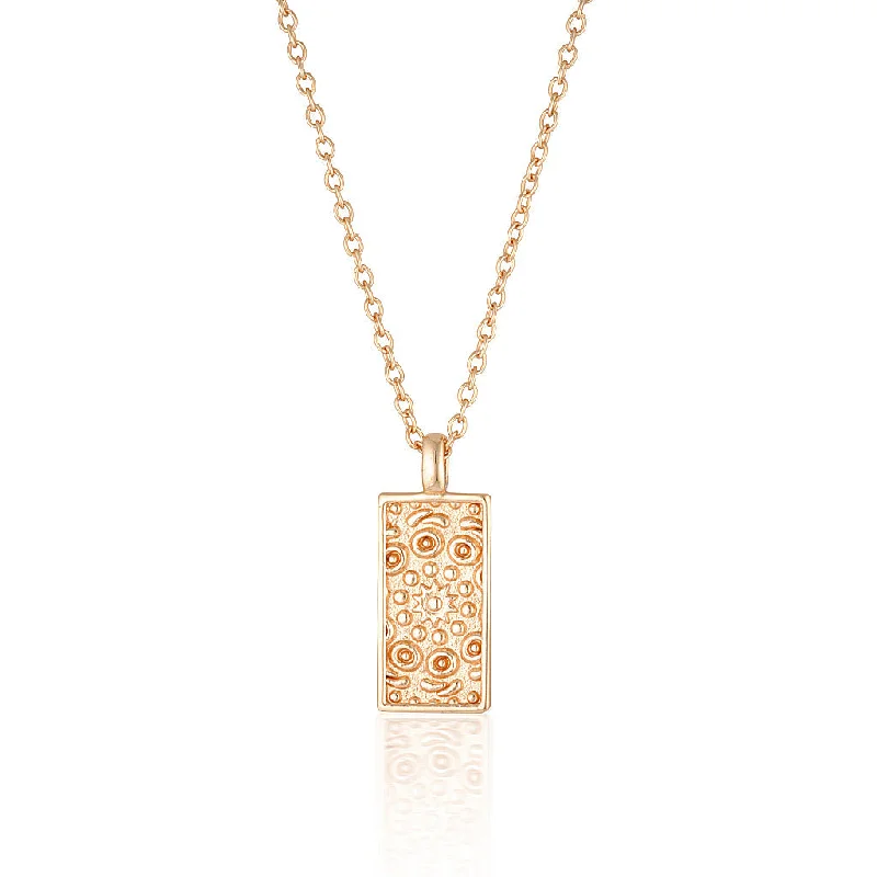 women layered gold necklaces -Fira Necklace