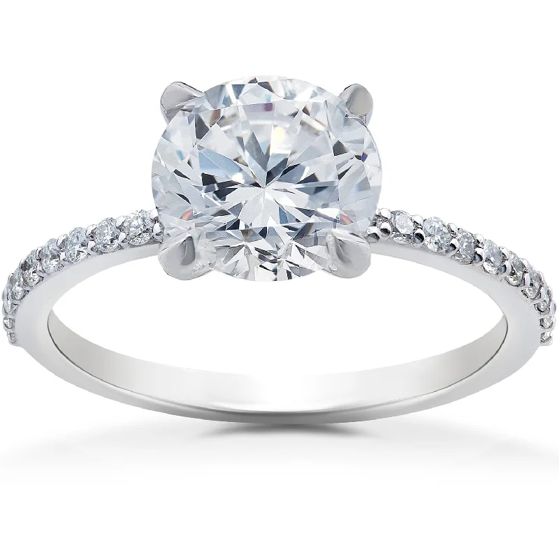 women diamond wedding rings -2 1/4 ct Lab Grown Diamond Sophia Engagement Ring 14k White Gold