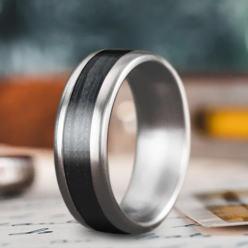 women silver wedding bands -Custom Design - Single Inlay Ring uct3Qzmq8dI2GK1GqeE8JEeQ