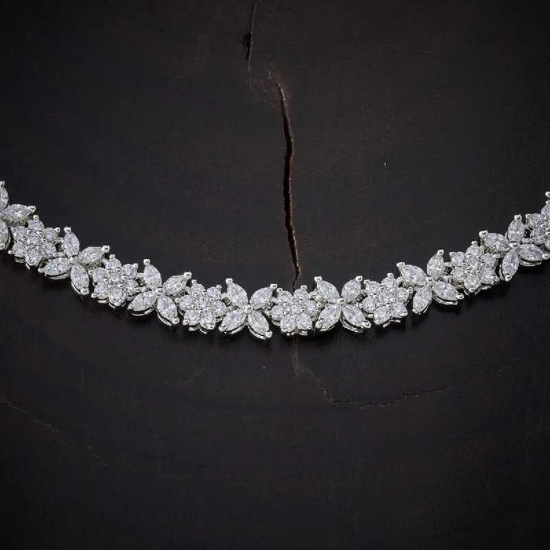 women vintage-inspired necklaces -Zircon Necklace 143180