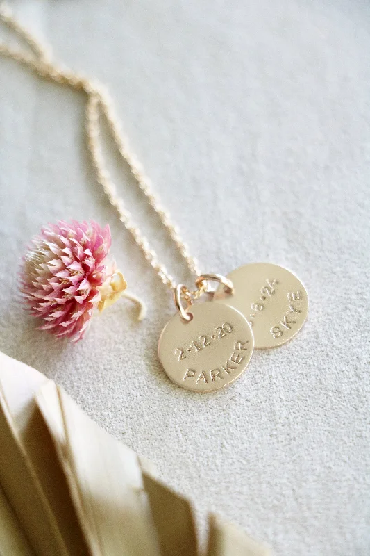 women romantic gift necklaces -little loves necklace { gold + silver }